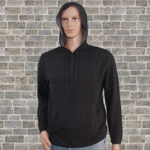 Banana Republic Other - Banana Republic Dark Grey 1/4 Zip Hoodie